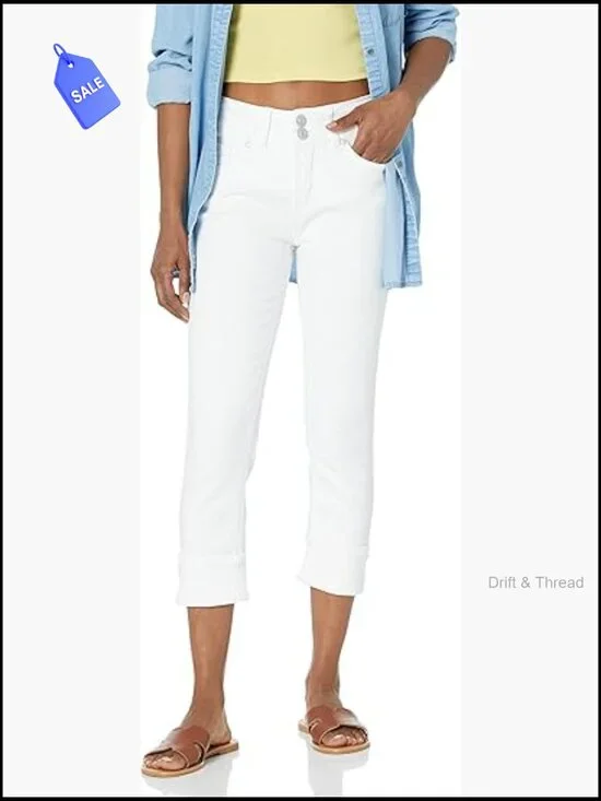 Mid-Rise Insta Stretch Cropped Jeans, Skinny Fit 23.5