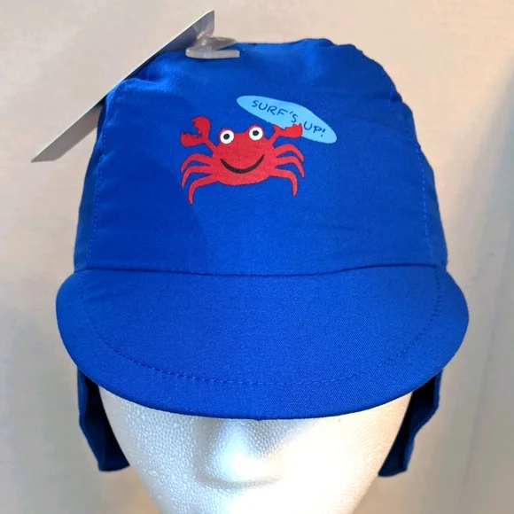 1920 NOLAN NYC Originals Blue Toddler Boy Crab Hat Beach Fishing