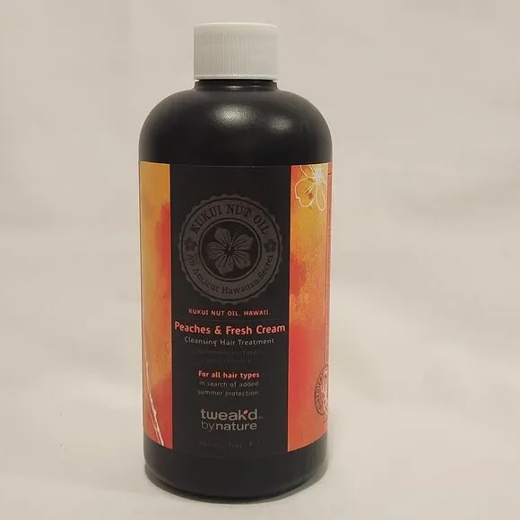 Tweak'd by Nature Peaches Fresh Cream‎ Cleansing Hair Treatment 16 oz ea SEALED