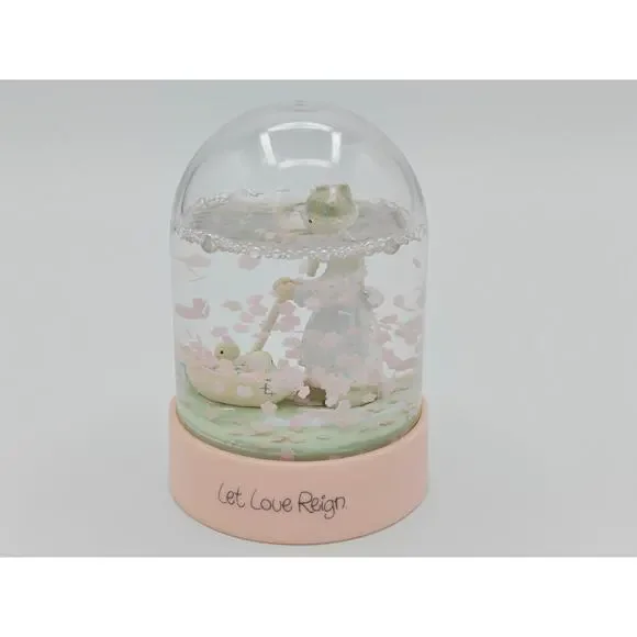 Precious Moments Let Love Reign Snow Globe Enesco Collectible