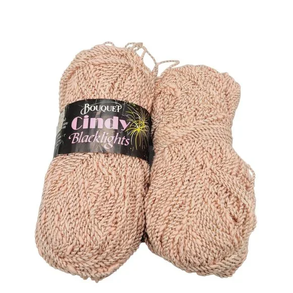 Bouquet Blacklights Cindy Double Knitting Light Worsted Pale Pink 2 Skeins