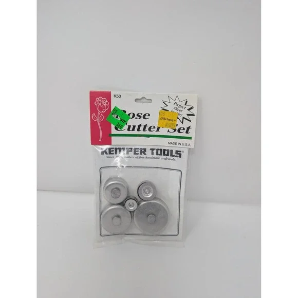 Kemper Tools Rose Cutter Set K50 5 Piece Round Plunger‎ Cutters for Clay & Dough