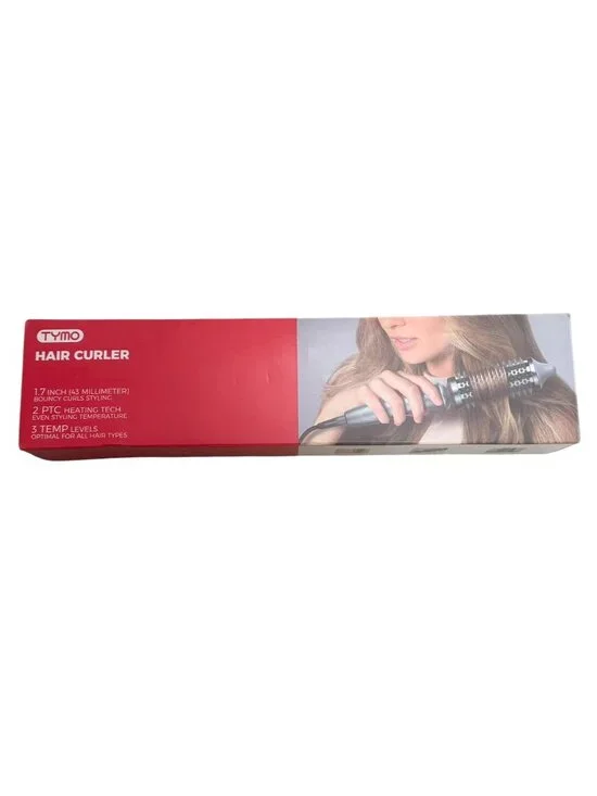 NWOT TYMO StyLux Thermal Hair Brush Curler 1.7