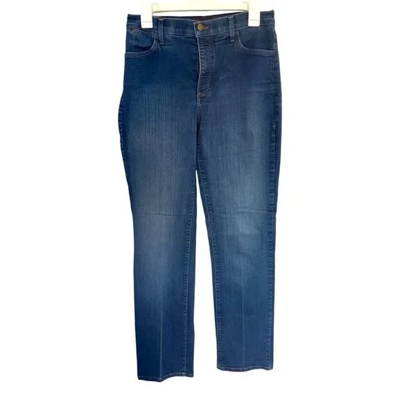 NYDJ Lift Tuck Technology Womens Straight Leg Denim Jeans Size 14