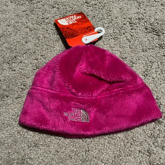 The North Face Denali Winter Beanie Hat new pink fleece Youth Girls Size Small