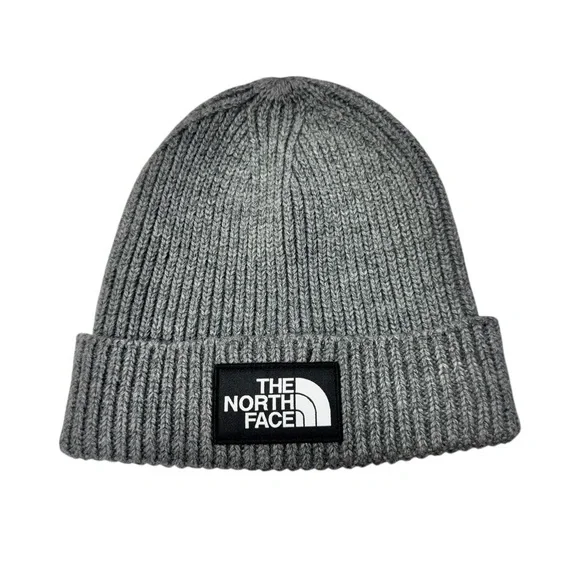 The North Face Charcoal Ribbed Beanie