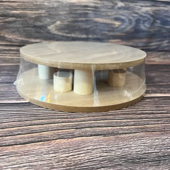 Farmhouse 2ct Wood Riser Stands