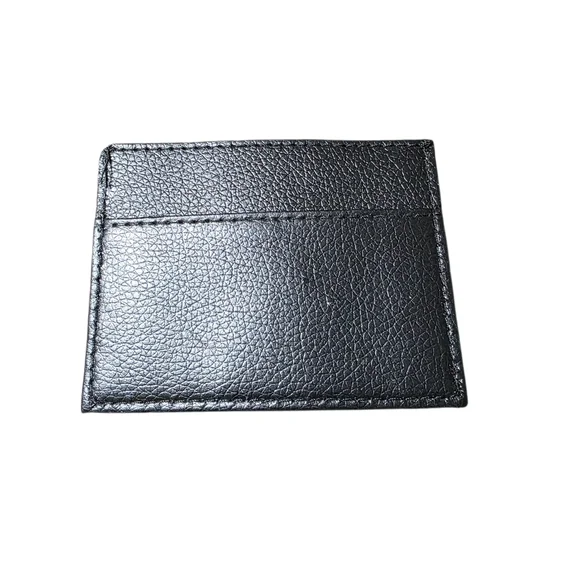 Black Leather Card Holder