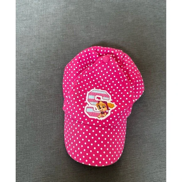 Nickelodeon Paw Patrol Skye Pink Polka Dot Adjustable Baseball Hat