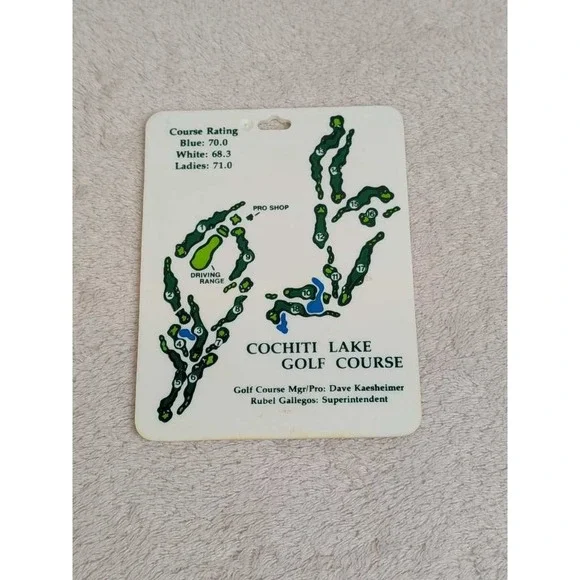 Cochiti‎ Lake Golf Course Card Map Pro Shop Driving Range New Mexico