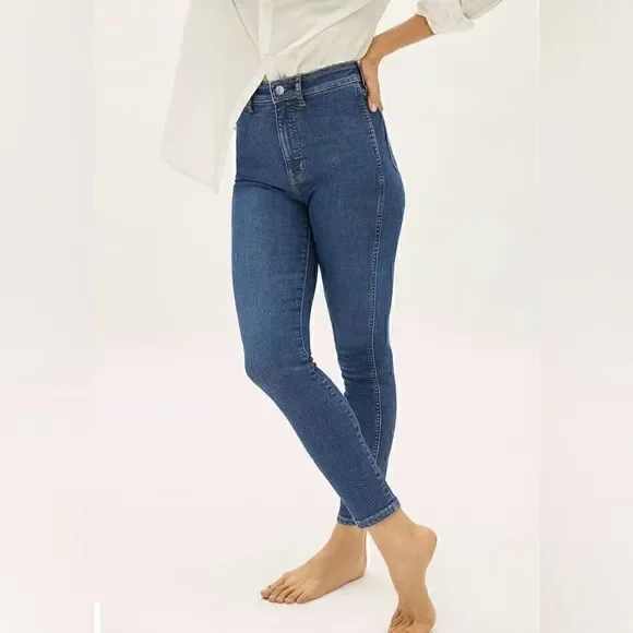 NWOT Everlane The Way-High® Clean Front Skinny in Jean Vintage Blue Size 28