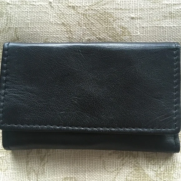 Vintage Leather Key Hold - ECHT PRYM Snap - Black