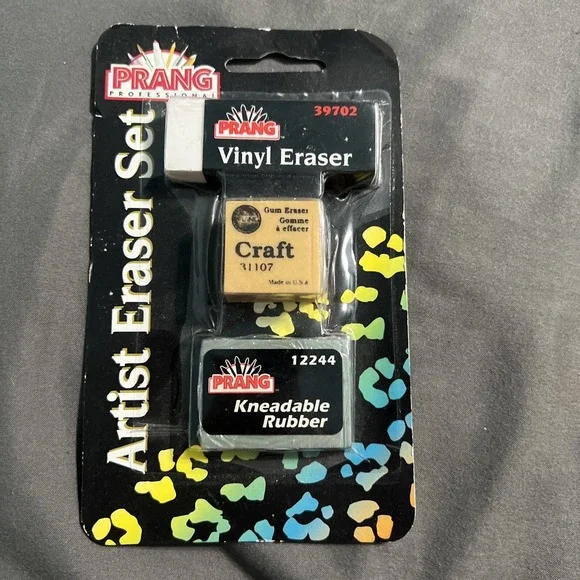 Artist Eraser Set Prang Kneaded Rubber Craft Gum Eraser Vinyl Block Eraser Dixon