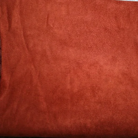 FABRIC - #1260 - Suede - Rust or Sienna Brown Suede 18 x 50