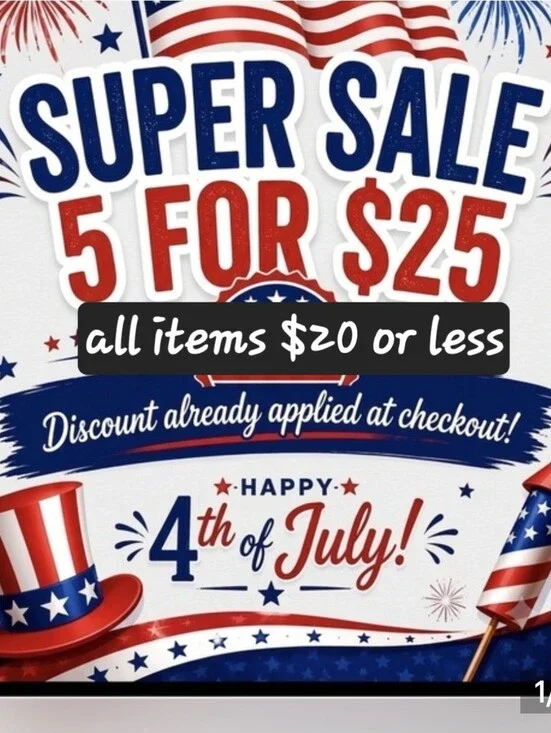 4th of July Super Sale Pick 5 Items For $ 25