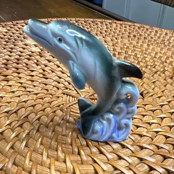 Vintage Dolphin, Mermaid Decor, Old World Vintage, Rare, Gift , Miniature