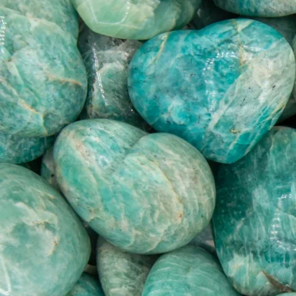 Amazonite Heart Crystal A3