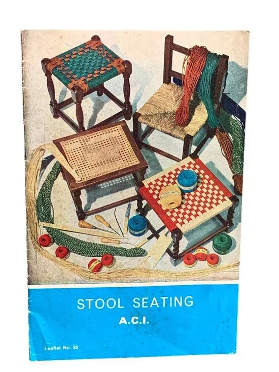 A.C.I. Stool Seating Craft Weaving Pattern Leaflet Book No. 35