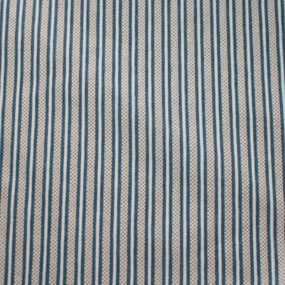 FABRIC #1351 - Home Decor - Blen Cream Stripe Print - 4 Remnant Pieces
