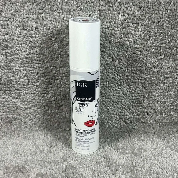 IGK Crybaby Smoothing and Finishing Serum‎ White Frizz Control 1.5 fl oz