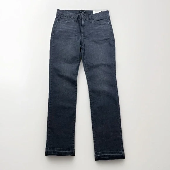 Lucky Brand Jeans Women's 8/29A Black Sweet Mid Rise Straight Denim Pants NWT