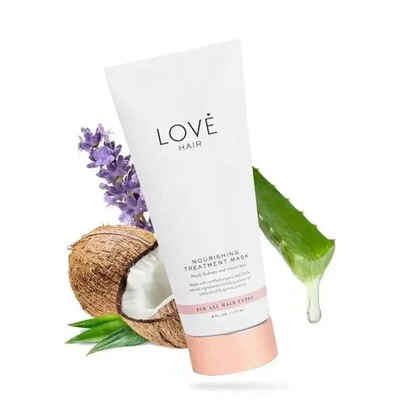 LOVE Hair Mask, All Natural, Paraben‎ & Sulfate Free, Vegan, 6oz