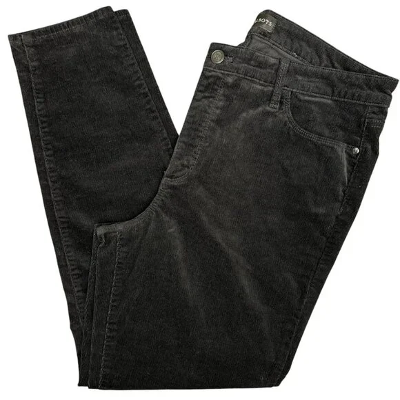 EUC Women's TALBOTS‎ Black Corduroy Jegging Jeans | Size 12