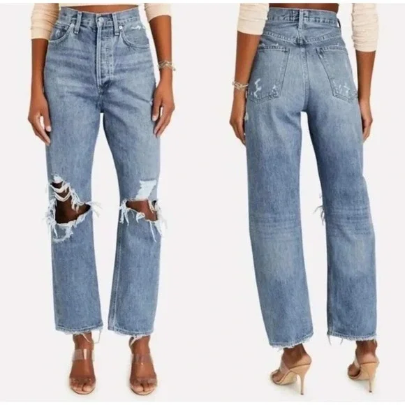 AGOLDE 90s Midrise Loose Fit Jeans 100% Cotton Size 28