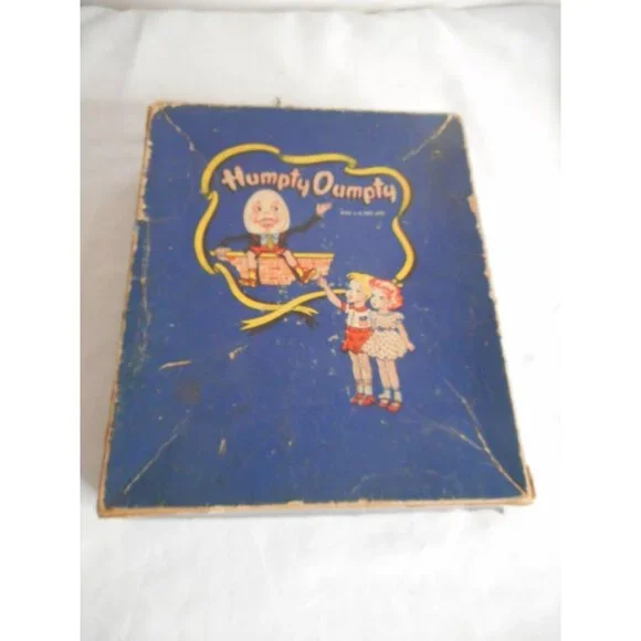 Antique 1930s 1940s Vintage Humpty Dumpty Box