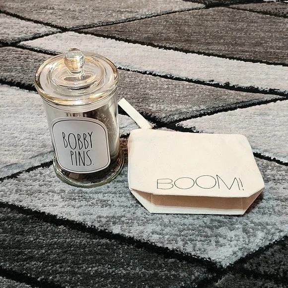 RAE DUNN 2022 BOBBY PINS & BOOM BAG BUNDLE