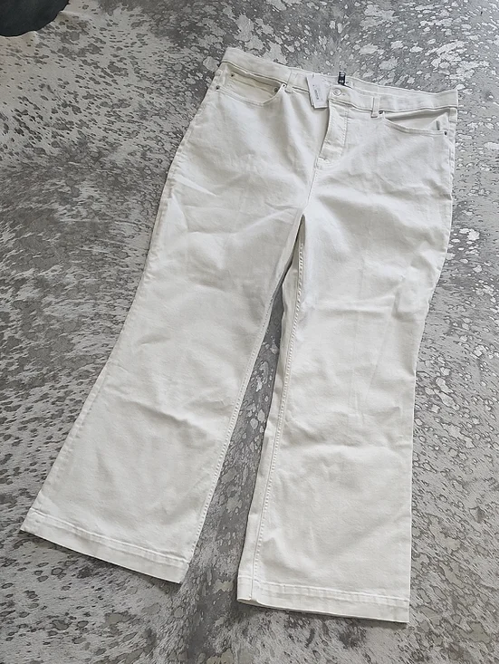 Spanx Lycra Flare Jean White Sz26 (3X) NWT