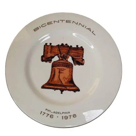Bicentennial 1776-1976 Philadelphia Liberty Bell Ceramic Plate 6