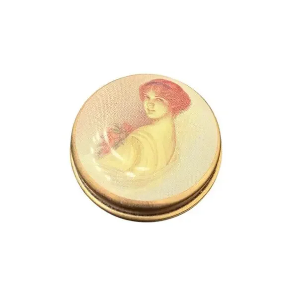 Vintage Dainty Collectible Lady Violet Cachous Trinket Tin England Mint Box