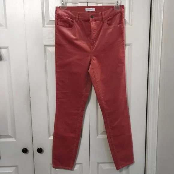 Loft Made And loved Salmon Skinny Jeans