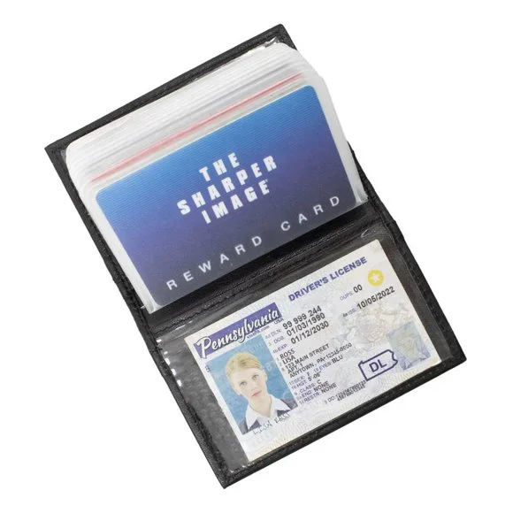 Genuine Leather Men Bifold Card Holder