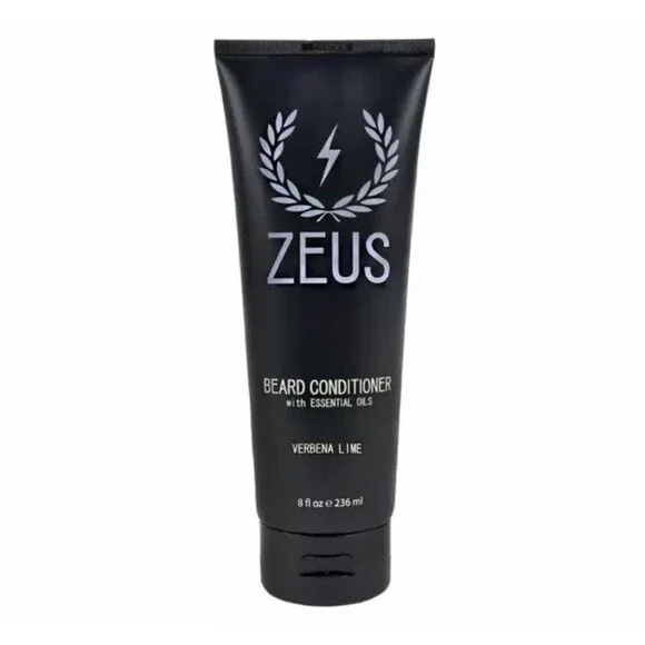 Zeus Beard Conditioner Verbena Lime 8 fl oz Softens Tames Calming Sooths Natural
