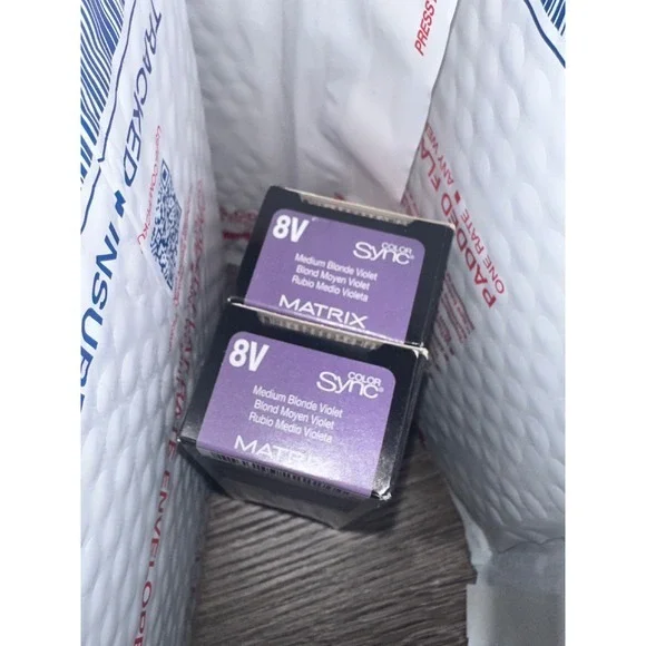 Matrix Color Sync 8V Medium Blonde Violet Demi-Permanent Hair Color Lot of 2