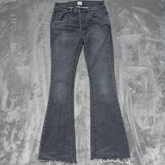 Cone‎ Denim Jeans Womens 28 / 6 Gray Black Bootcut Frayed Hem