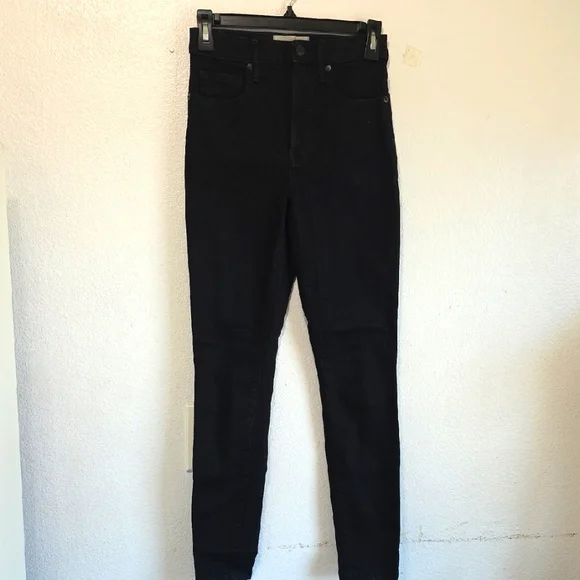 Everlane Women's Dark High‎ Rise Skinny Jeans 26 Black