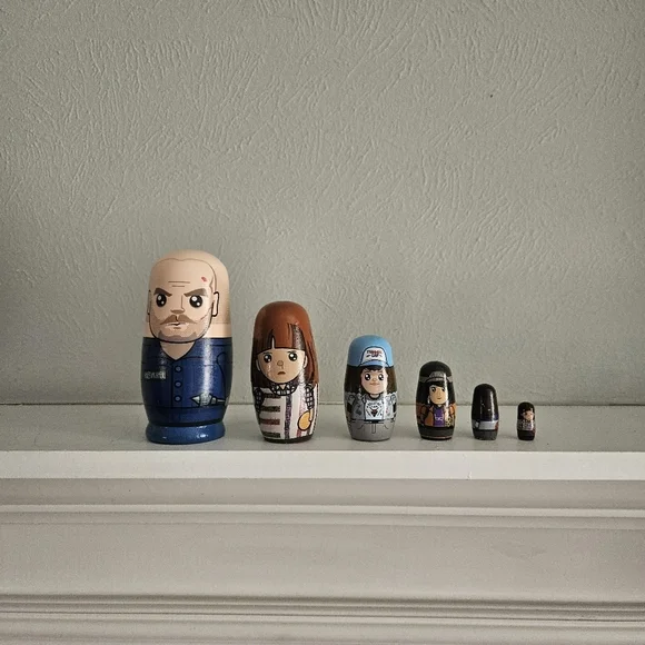New Without Box- Nestables X Stranger Things: Season 4 Russian Nesting Dolls Set