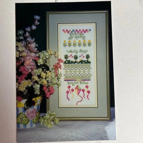 M is for March Cross Stitch Kit Elegant Designs Needlepoint‎ Spring