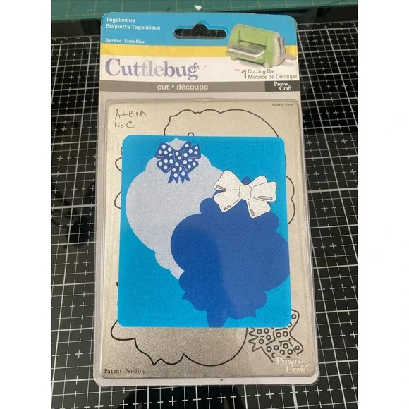 Provo Craft Cuttlebug Cutting Die Tagalicious Tag Alongs‎ Design Tags A2 37-1632