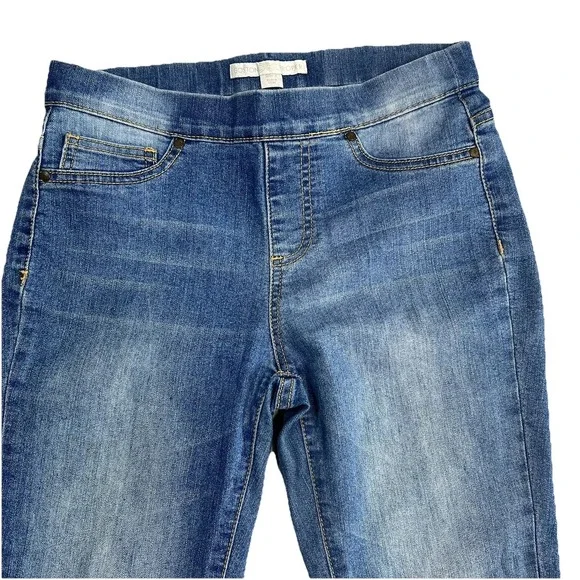 Boston Proper Skinny Straight Leg Stretch Women's 2 Jeans Light Washed Denim