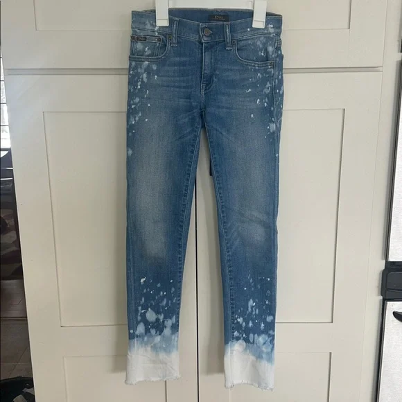 Polo by Ralph Lauren The Tompkins Splatter Paint Skinny Jeans
