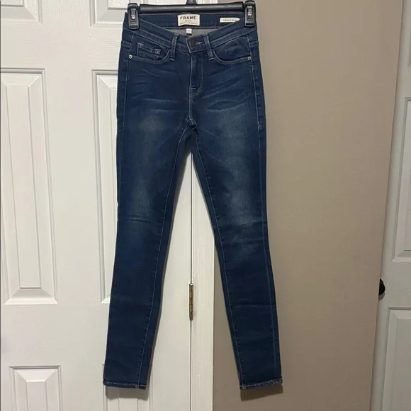 👖 FRAME Le Skinny de Jeanne Jeans Size 24 | Premium Stretch Denim Medium Wash
