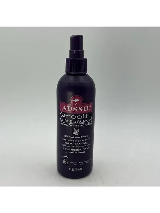 Vtg 1990s Aussie Smoothly Curls & Curves LIGHT HOLD Spray GRAPE 8 oz 80% FULL