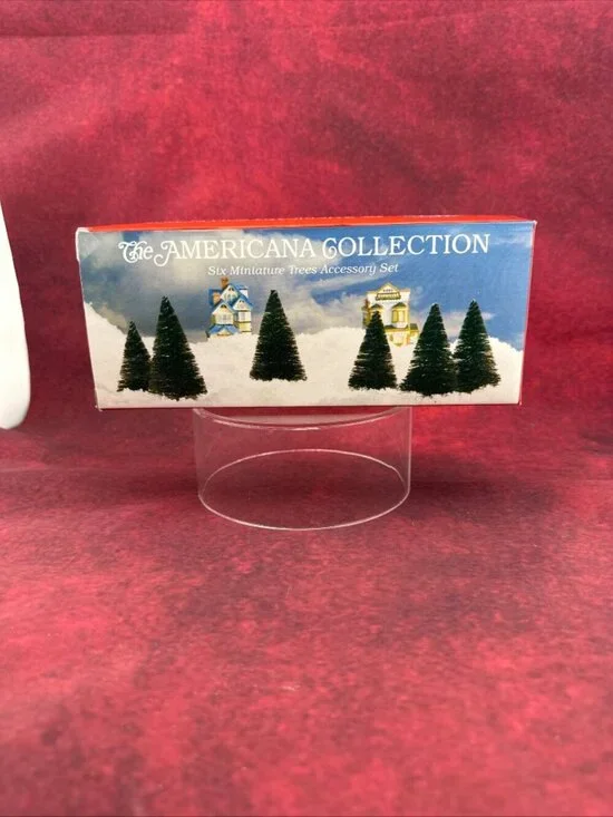 THE AMERICANA COLLECTION SIX MINIATURE TREES ACCESORY SET AH 49