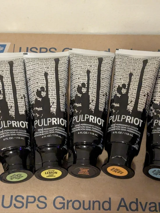 Lot of 6 Pulp Riot Semi-Permanent Hair Color