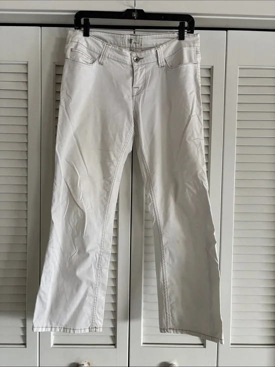 !IT Jeans Women’s White Stretch Brushed Cotton Ankle Low Rise 220445 Size 8/29
