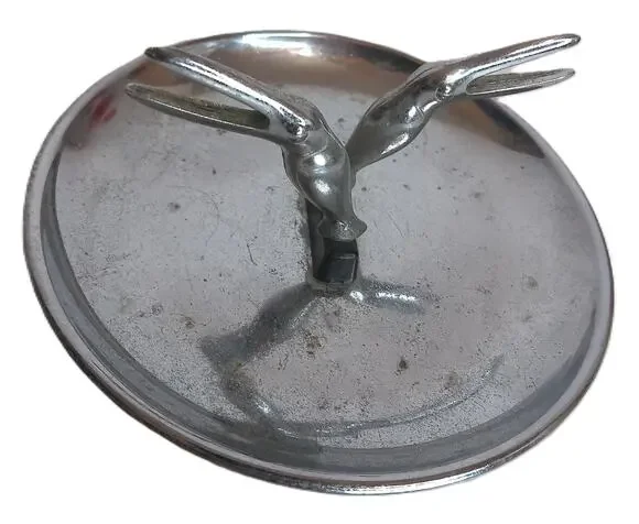 Vintage Hamilton 1950s Art Deco Chrome Pelican Or Toucan Pincherette Ashtray